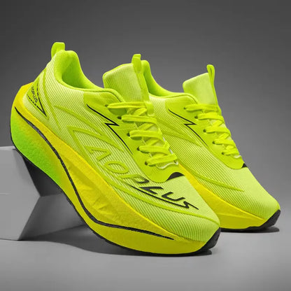 2026 Air Cushion Jogging Running Shoes Carbon Plate Marathon Men's Sports Breathable Lightweight Women's Non-Slip Sneakers