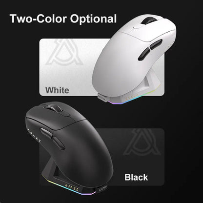 AJAZZ AJ179 PRO Wireless Gaming Mouse PAW3395, 26000 DPI Lightweight RGB Gaming Mouse with Charging Dock, Tri-Mode Ergonomic Mouse for PC & Laptop