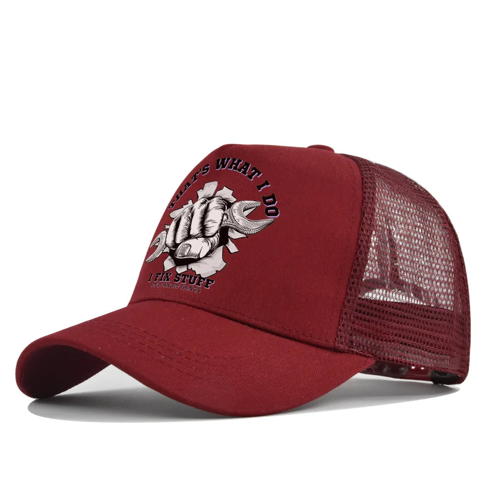 Gorra de béisbol de moda para primavera-verano, de malla estampada y transpirable, con logotipo personalizado para hombres, mujeres y parejas; gorra con visera, casquette.