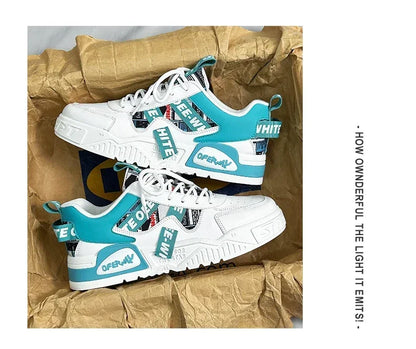 Nuove scarpe da uomo stile skateboard, sneaker estive in pelle casual fashion outdoor per running, sport, trekking e tennis, platform di lusso firmate