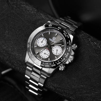 Watchdives WD16500 V2 Men Watch VK63 Quartz Movement Chronograph Wristwatch Stainless Steel Sapphire Crystal Luminous Watches