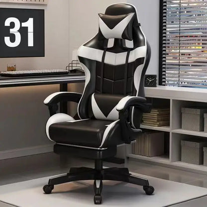 Chaise de jeu ergonomique pour ordinateur à domicile, chaise rotative pour diffusion en direct de célébrités d'Internet, chaise inclinable pour sédentarité à domicile