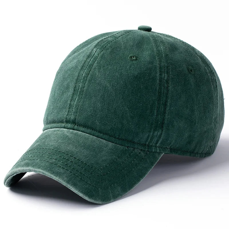 Men Women 53-56cm 56-59cm 60-63cm Vintage Unstructured Baseball Cap Washed Cotton Adjustable Cap for Big/ Small Head and Kids