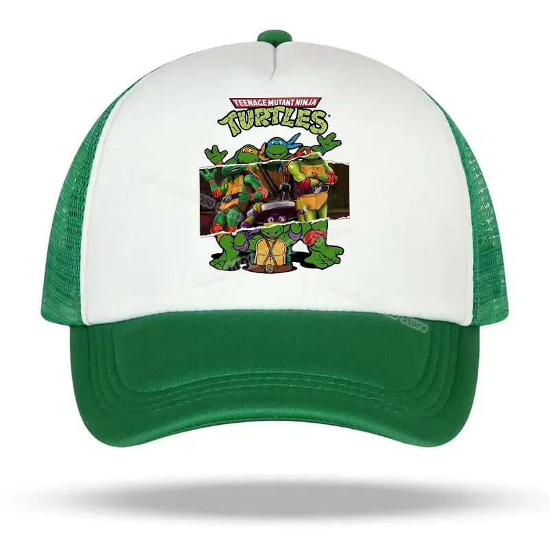 Teenage Mutant Ninja Turtles baseballkasket med broderet tegneserie- og anime-print, Duck Tongue-kasket, Nethats, solskærm, hovedbeklædning, gaver