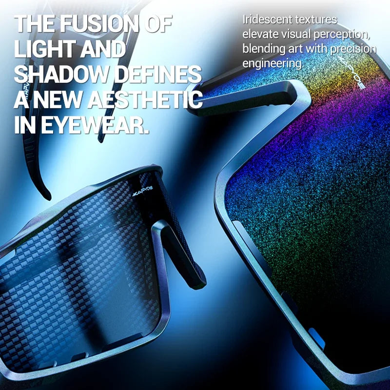 KAPVOE Ny teknologi Nano-linser Cykelsolbriller Udendørs sportsolbriller Mænd Kvinder Landevejscykel MTB Cykling UV400 Vandresolbriller