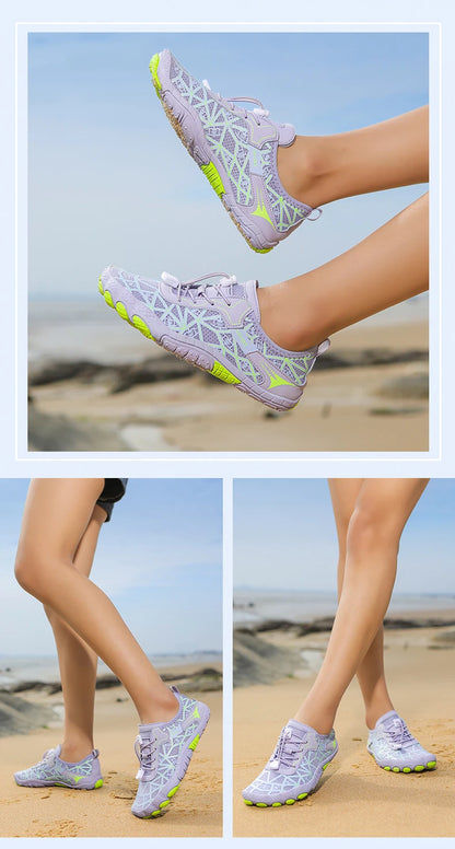 New Barefoot Wading Shoes Men Women Mesh Quick-Drying Beach Shoes Outdoor Non-Slip Swimming Shoes Unisex Water Sports Shoes