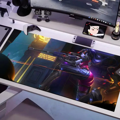 Tappetino mouse Overwatch in più misure, grande e quadrato, per computer, ufficio e gaming, tappetino da tavolo in gomma antiscivolo