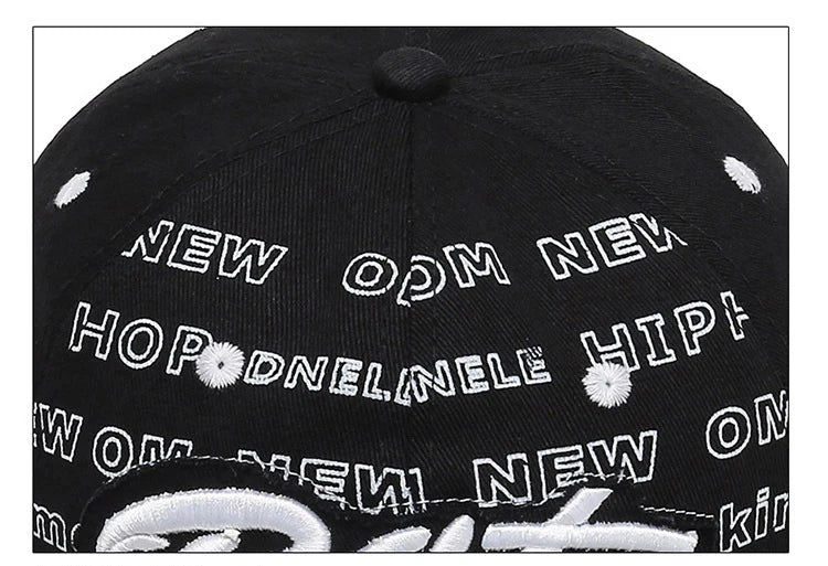 Hat Men'S Hip Hop Baseball Cap Korean Version Ins Tide Brand Summer Letter Embroidered Cap, Sun Protection Hat