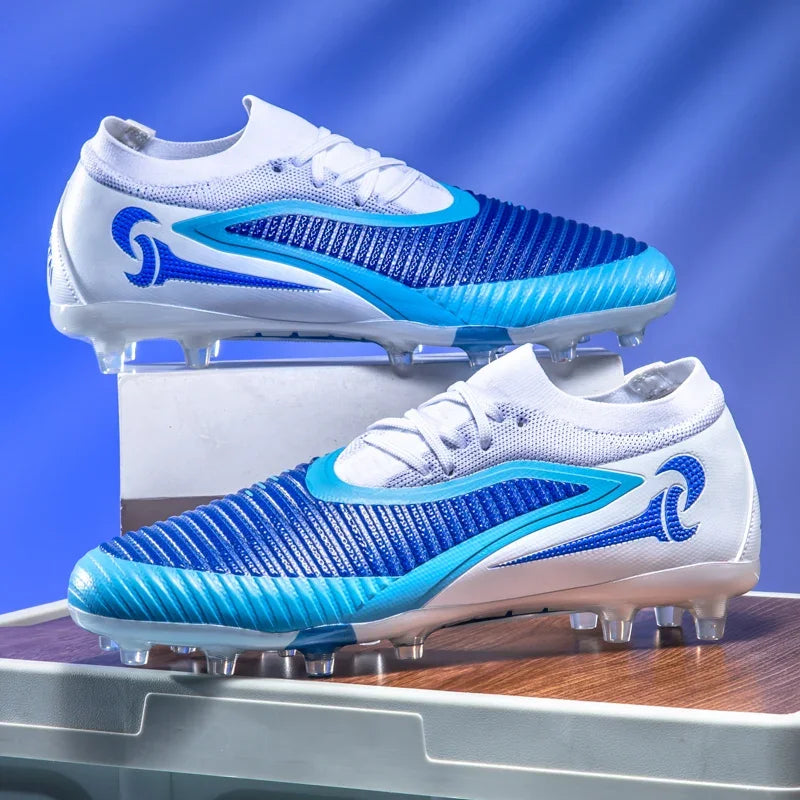 Nouveaux hommes bottes de Football adulte antidérapant Sport de plein air entraînement crampons chaussures de Football garçons longues pointes respirant Match confortable