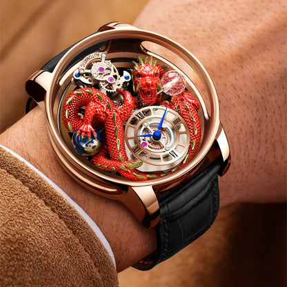 Relógio masculino PINDU Design 2025 NOVO Diamond Tourbillion, relógio de luxo Astronomia de marca premium, quartzo, vidro de safira, impermeável