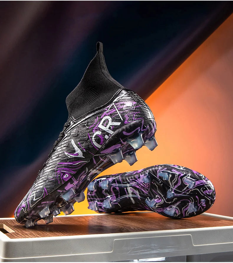 Chaussures de football TaoBo pour hommes – Crampons de haute qualité pour terrain synthétique, baskets de jeunesse, chaussures de terrain, chaussures de futsal pour hommes, baskets de terrain synthétique (Zapatillas de D