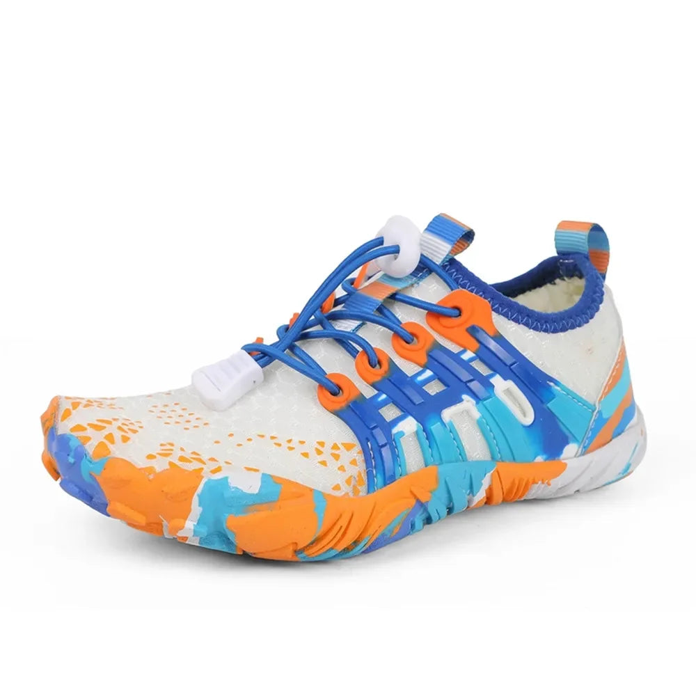 New 12 Colors Water Shoes Kids Summer Beach Five Fingers Barefoot Swimming Aqua Shoes Quick Dry Seaside River Children Sneakers