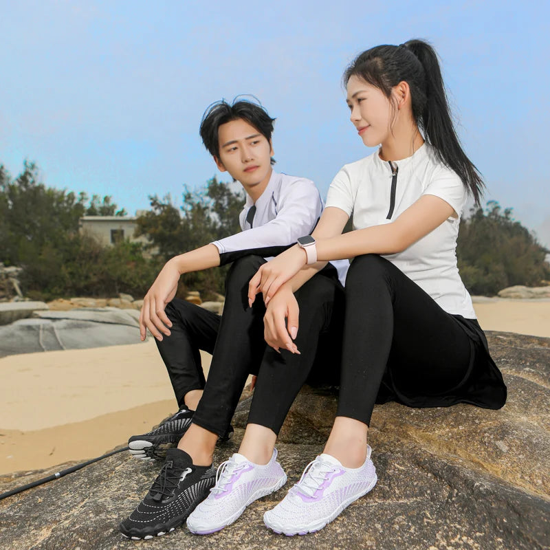 Quick Dry Aqua Shoes for Men Women Breathable Non-slip Water Sneakers Barefoot Soft Sole Wading Footwear for Swimming Beach