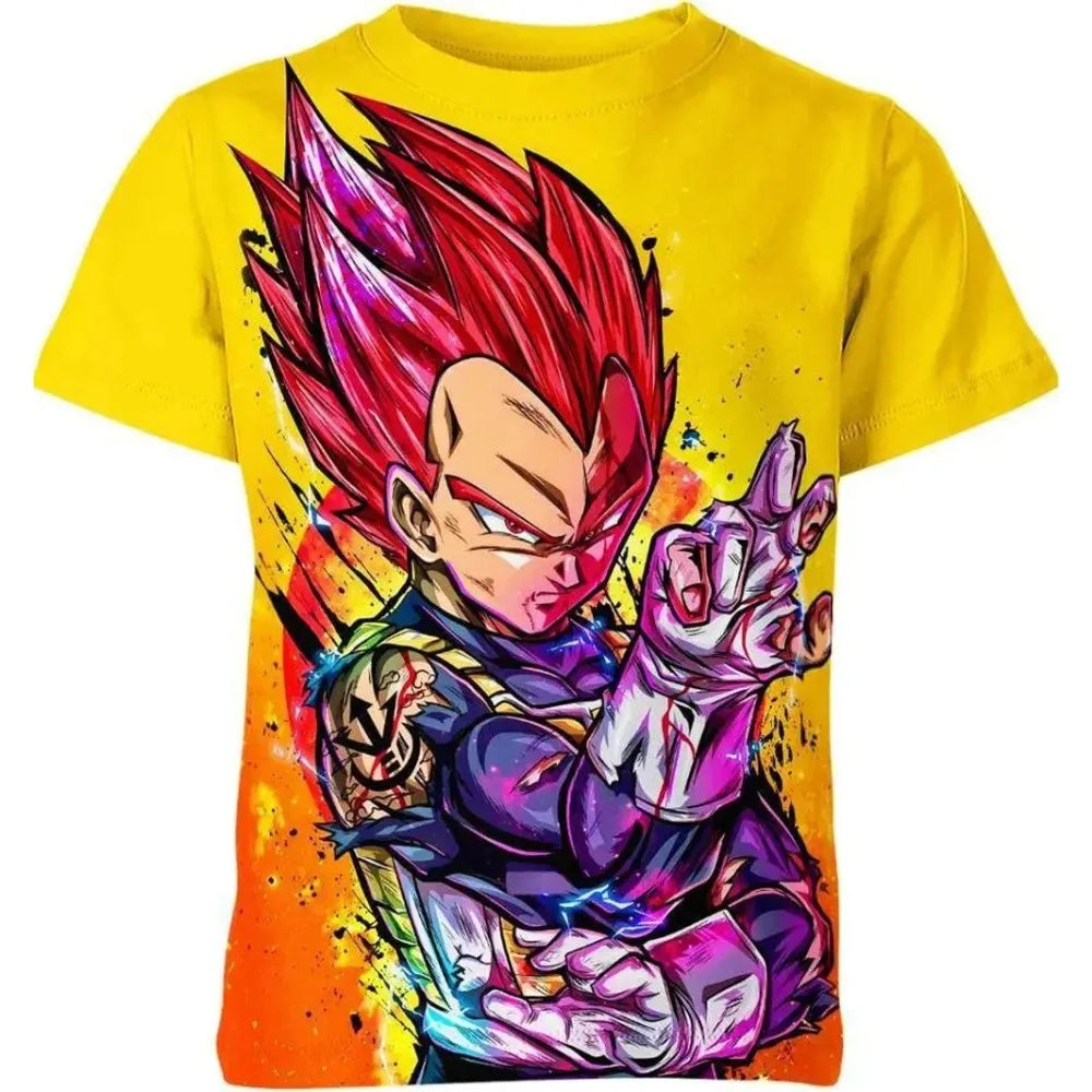2026 Summer New Dragon Ball Kids Breathable Casual T-shirt 3d Printed Style Anime Men's Sports Football Jersey Top
