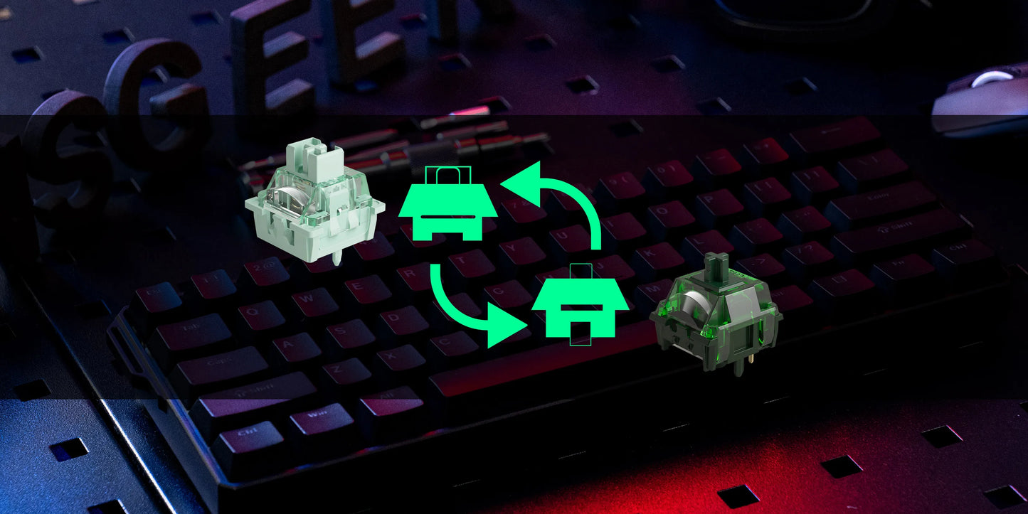 Teclado mecânico Akko MonsGeek FUN60 com interruptores magnéticos 60% Gaming Keyboards Rapid Trigger 0.01mm 8K ARGB HE/TMR personalizado