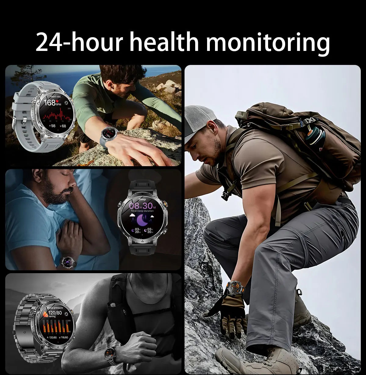 2026 TANK Ultra New 1400mAh Big Battery Smart Watch Men GPS path Sport Flashlight BT Call Waterproof Outdoor Military Smartwatch