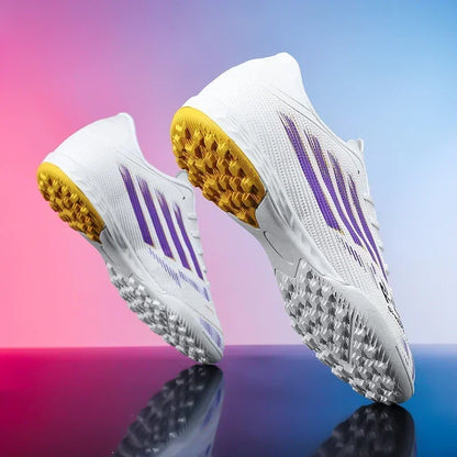 Nouvelles chaussures de football pour hommes, baskets confortables, chaussures de football professionnelles à cheville haute, chaussures de sport unisexes antidérapantes TF/FG pour garçons
