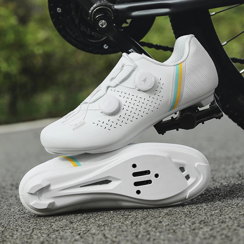 Road Cycling Shoes Flats Cleats Shoes Speed Cycling Sneaker Man Bike Shoes Women Self-Locking Non-slip Mountain Bicycle shoe spd