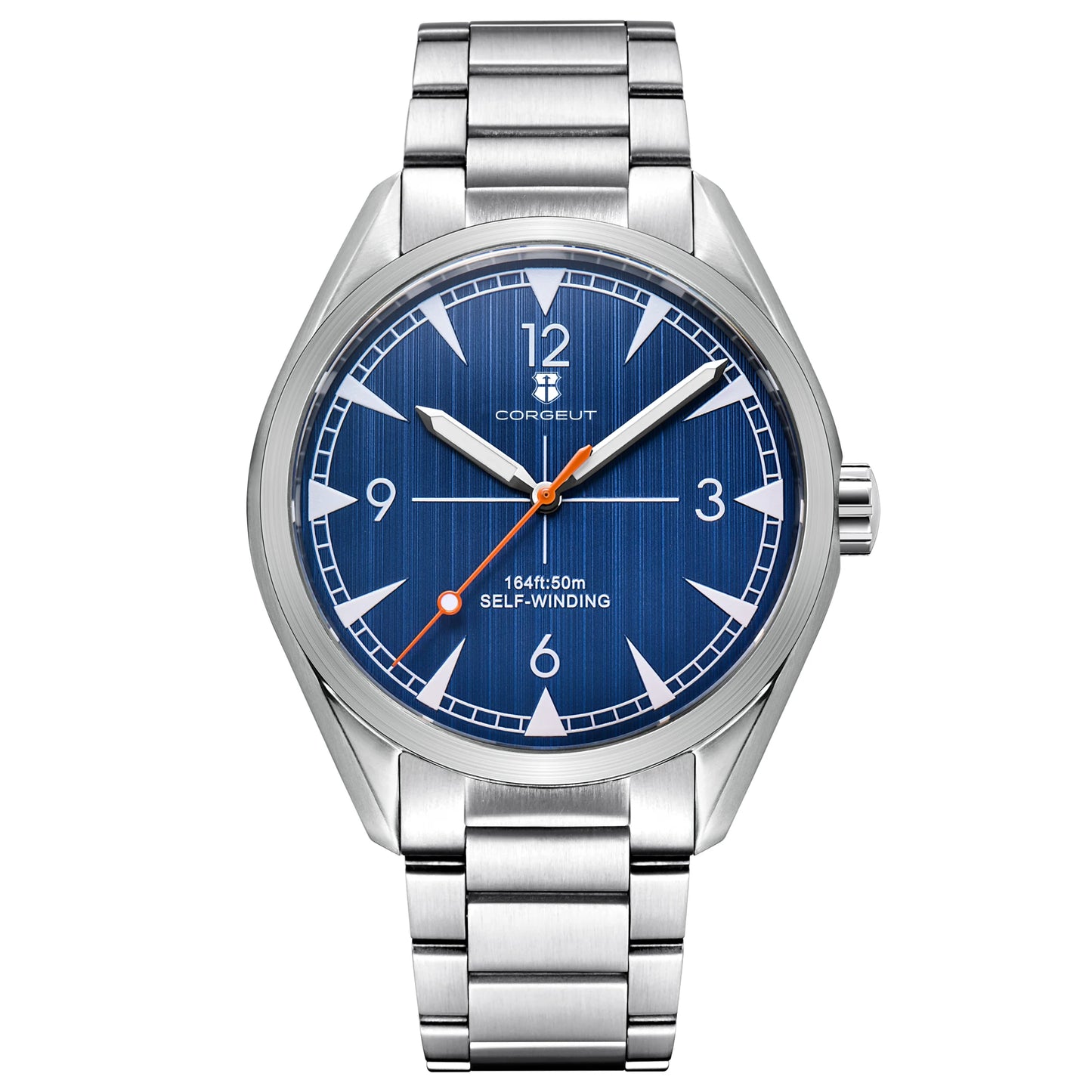 CORGEUT NH35/MIYOTA 8215 Watches Man Cattle Belt Automatic Mechanical Sapphire Glass Watches Fashion Casual Sports Watches