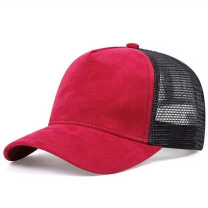 Letní síťovaná baseballová čepice pro ženy a muže s písmenkovou nášivkou, snapbacková čepice, ležérní, prodyšná, unisex, street, hip hop, trucker čepice