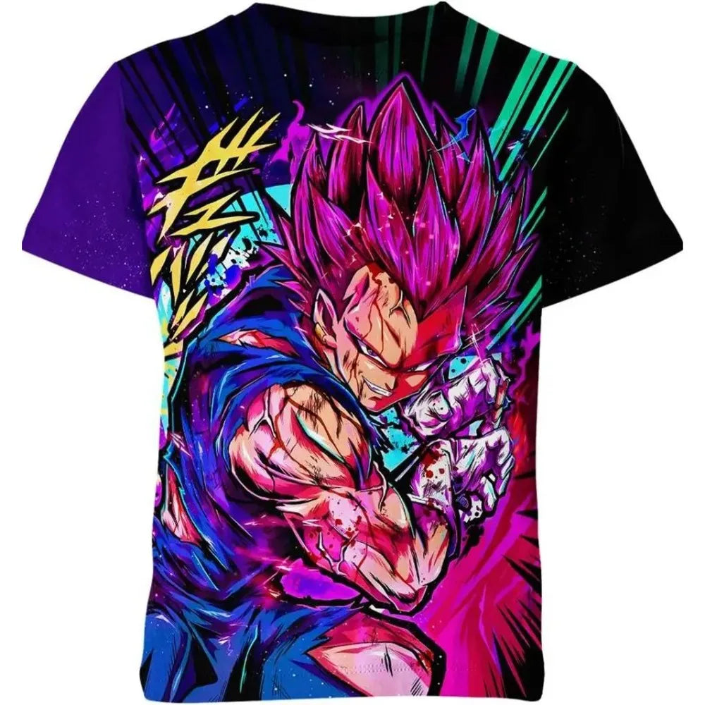 2026 Summer New Dragon Ball Kids Breathable Casual T-shirt 3d Printed Style Anime Men's Sports Football Jersey Top