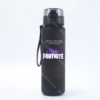 650ML Fortnites Sports Water Bottle Kawaii Motivational Leak Proof Portable Reusable Cups Outdoor Travel Gym Jugs New Cute Gifts
