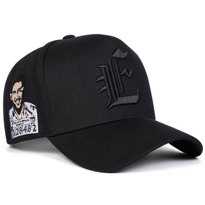 Czapki baseballowe z haftem „E” – unisex, wiosna/jesień, na świeżym powietrzu, regulowane, codzienne, czapki przeciwsłoneczne, czapki sportowe