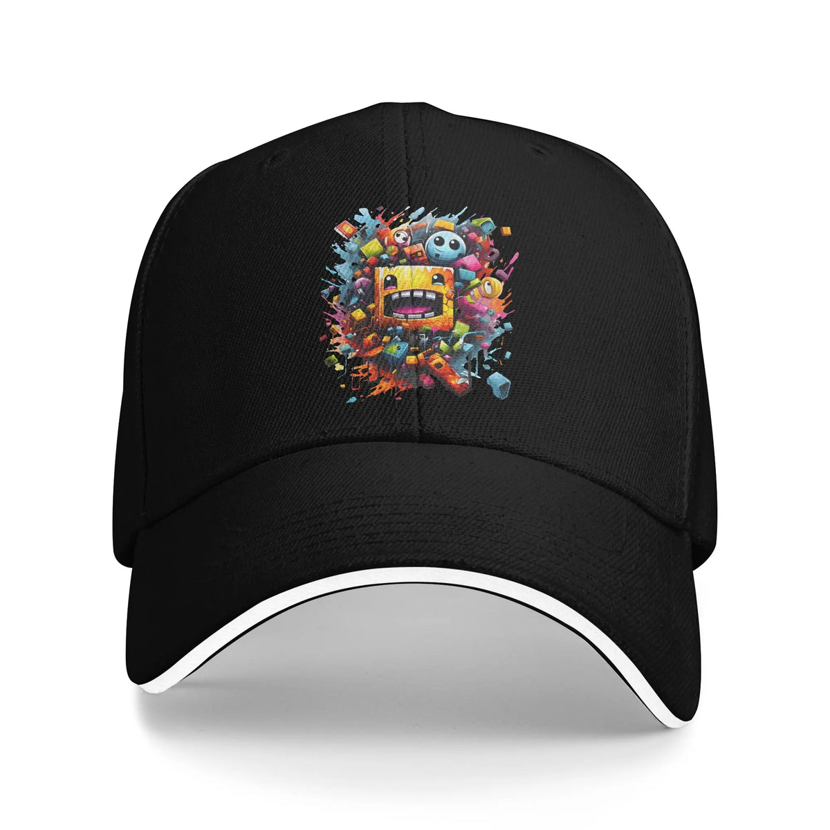 Geometri Gaming-terning Dash Baseballkasketter Hip Hop Extreme Demon Sandwich-kasket Unisex-stil Justerbar Dad Hat Løb Golf