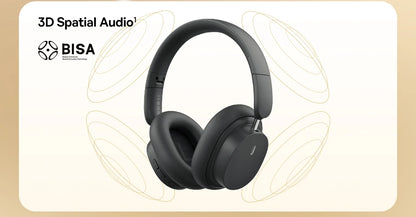 Baseus Bowie D05 Wireless Bluetooth 5.3 Headphones – HiFi Stereo Foldable 70H Battery Over-Ear Headset with Deep Bass & Dual Connection
