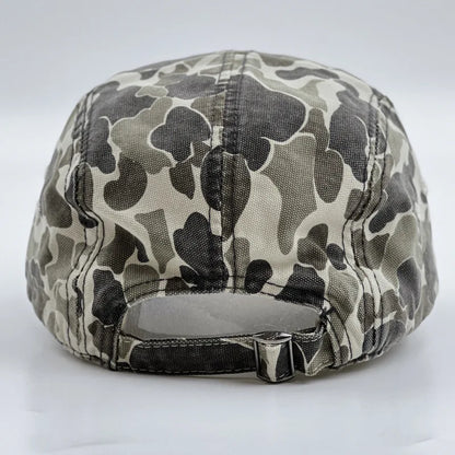 American Retro Camouflage 5-Panel Baseball Cap Female Functional Wind Korean Wide-brimmed Sports Fashion Hip-hop Couple Cap
