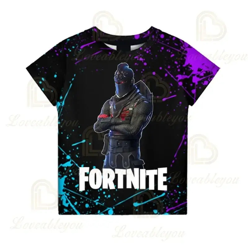 T-shirt Battle Royale Fortnite Victory per bambini, top per bambine e bambini, abbigliamento Harajuku, magliette 3D per bambini, 2025 NUOVO DESIGN