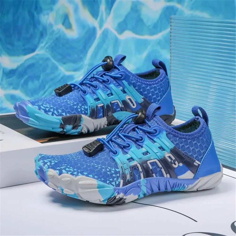New 12 Colors Water Shoes Kids Summer Beach Five Fingers Barefoot Swimming Aqua Shoes Quick Dry Seaside River Children Sneakers