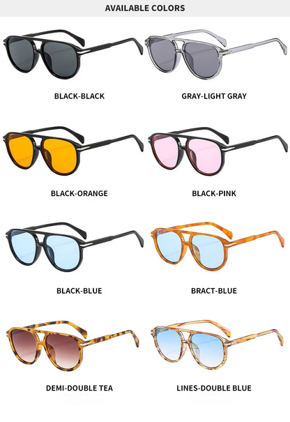 BOYSEEN Beach Sunglasses Man Summer Orange Sun Glasses UV400  Can Do Prescription Glasses Big Frame Blue Eyewear