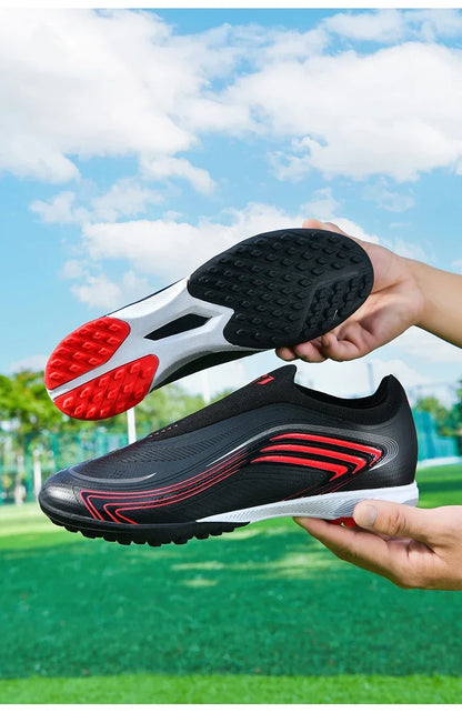 Nouvelles chaussures de football pour hommes TF/FG, modèle professionnel unisexe, très populaires, chaussures de futsal ultra-légères, chaussures de football de haute qualité, chaussures de sport pour femmes.