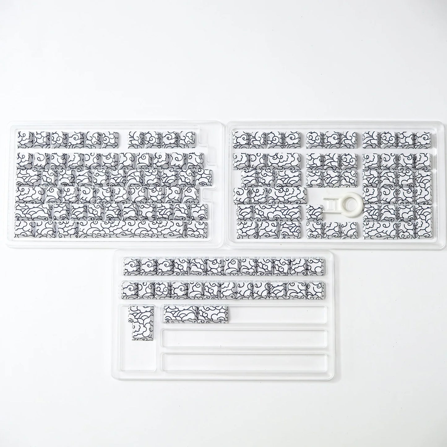 KYOMOT 135 Keys PBT Side Print Keycap Double Shot Cherry Profile Shine Through Keycaps for MX Switch Games Mechanical Keyboard