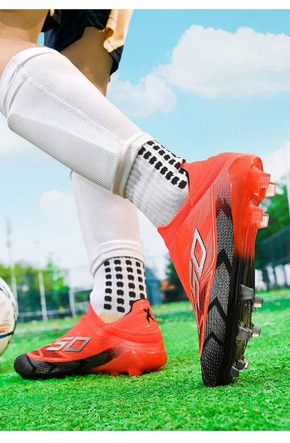 Chaussures de Football originales professionnelles pour hommes, confortables, de haute qualité, bottes de Football rapides pour entraînement, chaussures de Football ultralégères