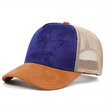Letní síťovaná baseballová čepice pro ženy a muže s písmenkovou nášivkou, snapbacková čepice, ležérní, prodyšná, unisex, street, hip hop, trucker čepice