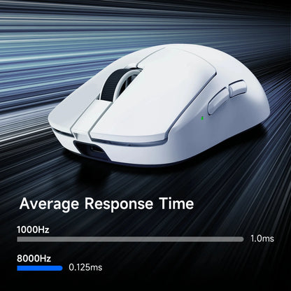 MCHOSE A7 V2 лека безжична гейминг мишка с двойна честота на опресняване 8,000Hz, PAW3950 TI, за гейминг, е-спорт и офис