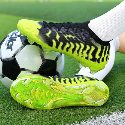 Nouvelles chaussures de football pour hommes, légères, de haute qualité, pour terrain gazonné, best-seller, crampons antidérapants mi-montants pour l'entraînement en extérieur