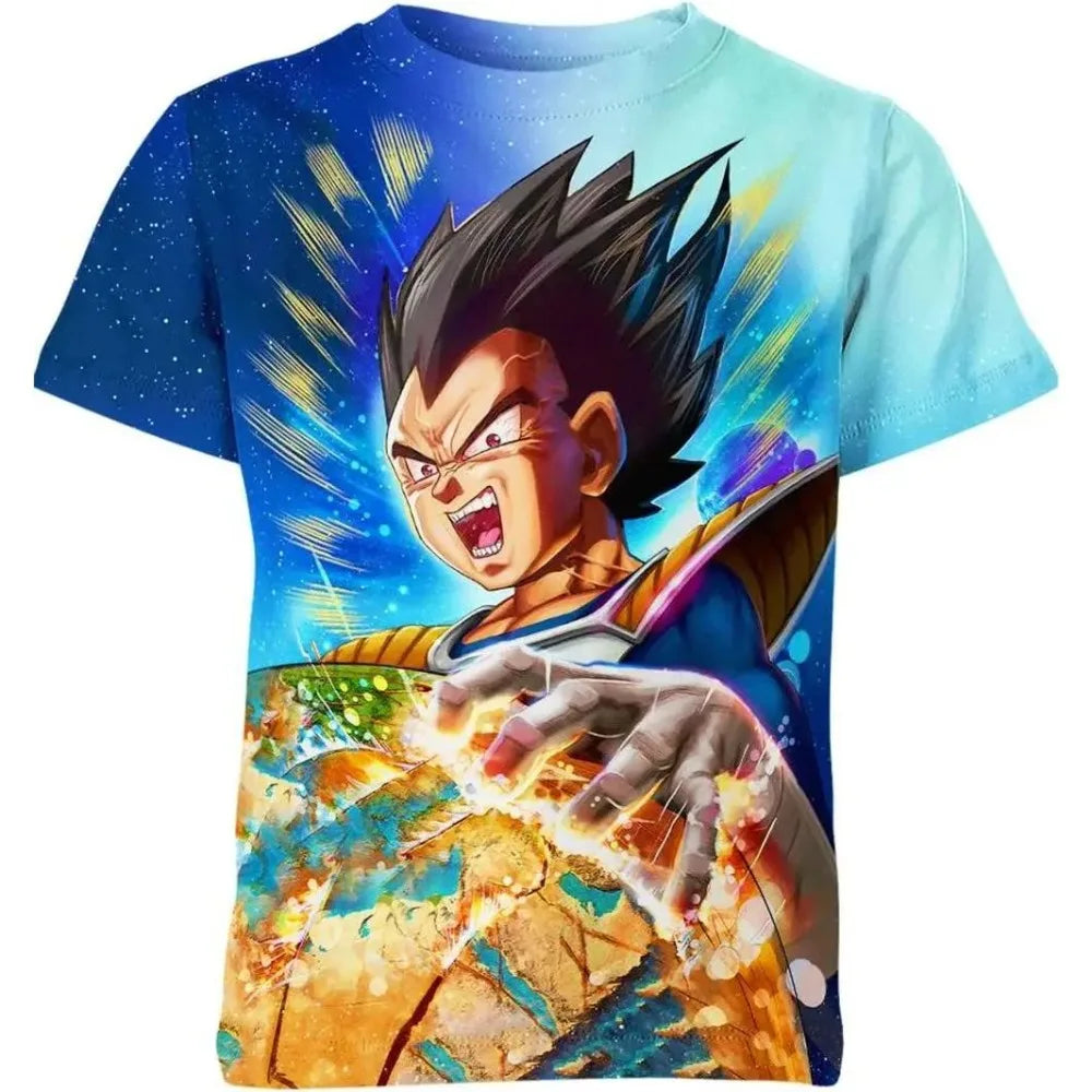 2026 Summer New Dragon Ball Kids Breathable Casual T-shirt 3d Printed Style Anime Men's Sports Football Jersey Top