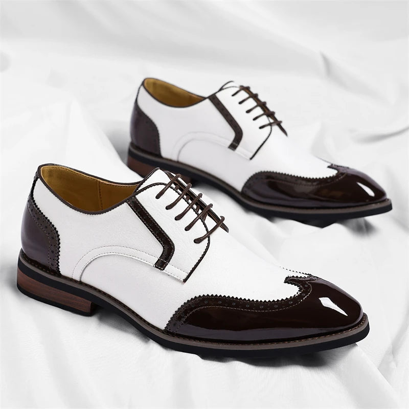 PU Leather Men's Oxford Shoes Heightened Formal Casual Shoes Business Male Suit Shoes New Design Derby Footwear Walking Sneakers