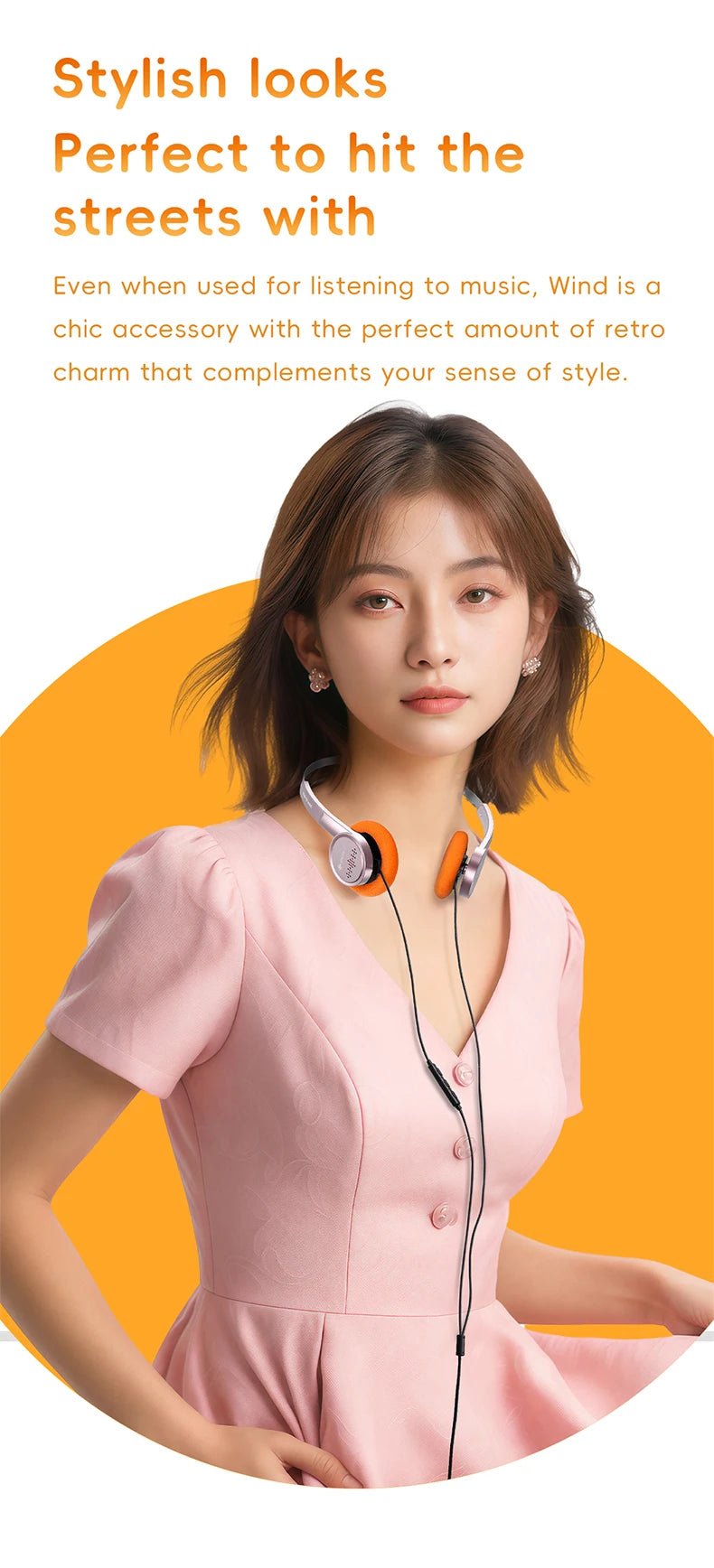 Snowsky/FiiO Wind 3.5mm ON-Ear Headphones for Recording Gaming with Microphone, 40mm Diaphragms driver, HiFi Sound