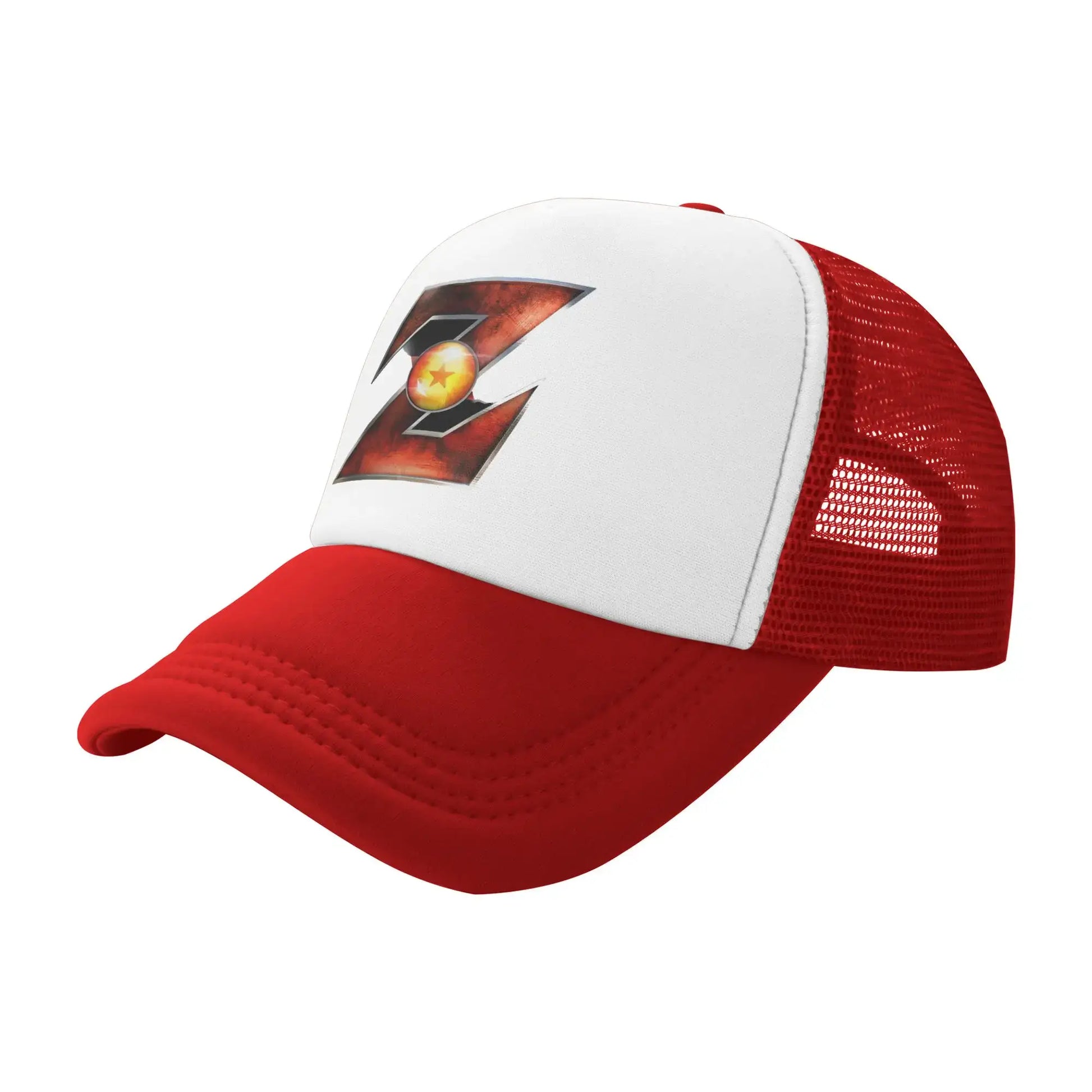 Adult Dragon Ball  Z Logo Trucker Caps Mesh Baseball Cap Polyester Hats Trucker Hat Breathable Sports Cap Summer, Produit gaming premium Fraquane