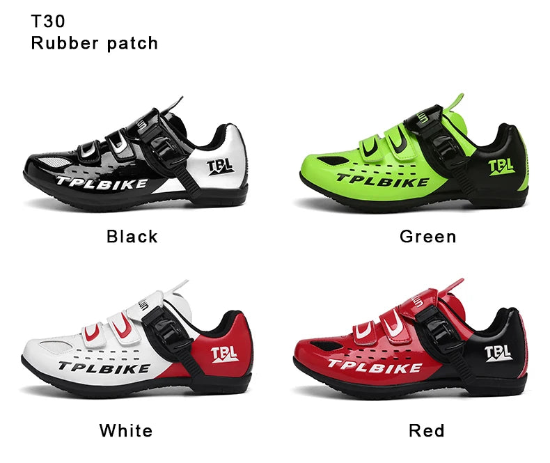 New Men’s and Women’s Bicycle Shoes Outdoor Cycling Shoes with Three Functional Soles Professional Training Shoes