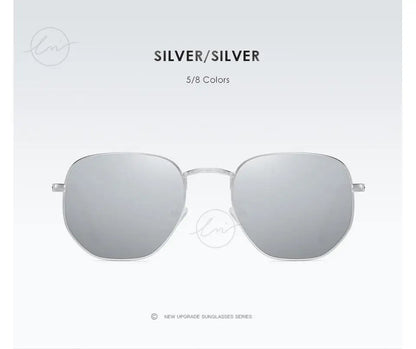 LM Kvinder Hexagon Solbriller Mænd Retro Polariserede Kørselsbelagte Spejlbriller UV400 Briller gafas de sol