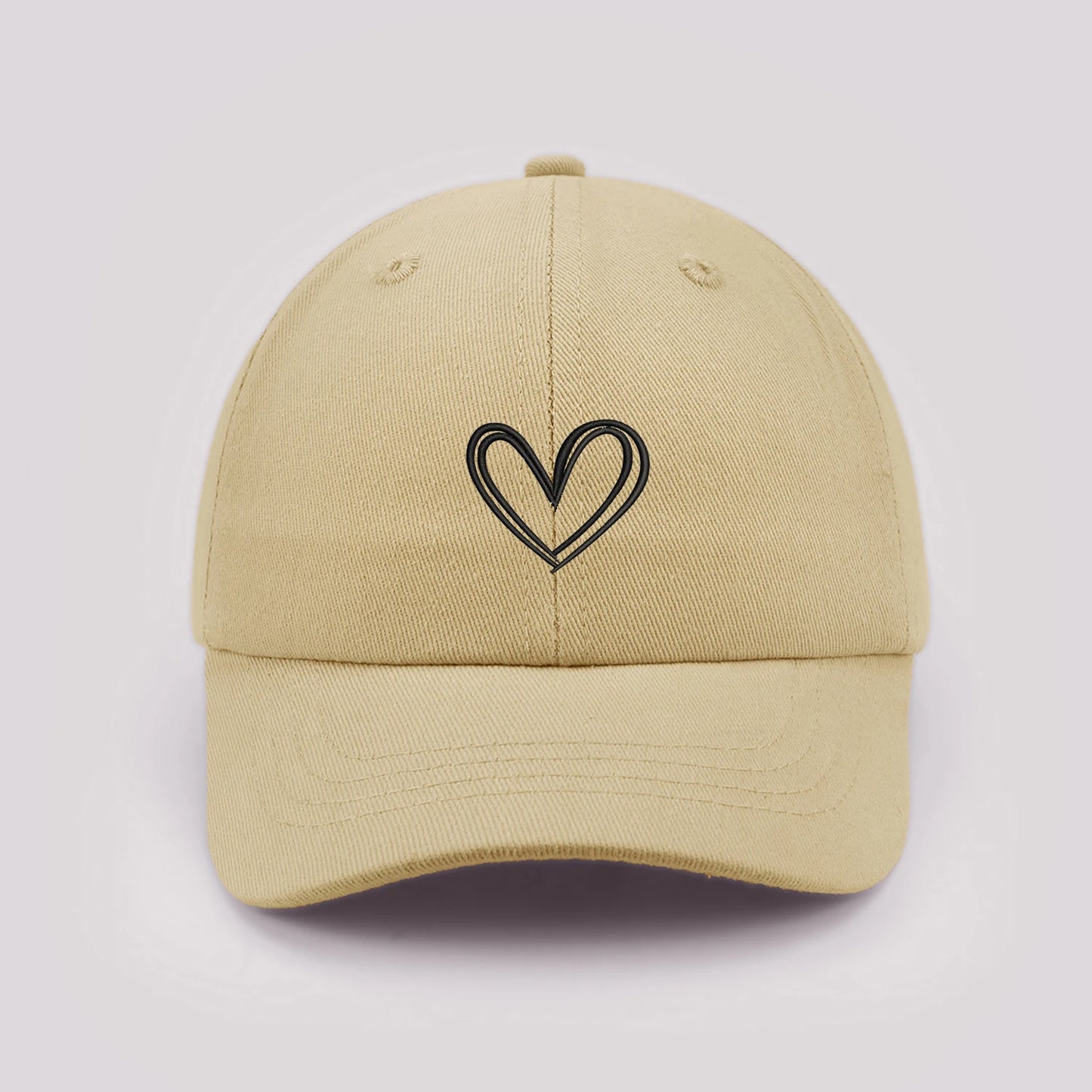 Cartoon heart-shaped Baby Baseball Cap Cute Solid Color Toddler Sun Hat with Ears Summer Adjustable Kids Boy Girl Peaked Cap ﻿