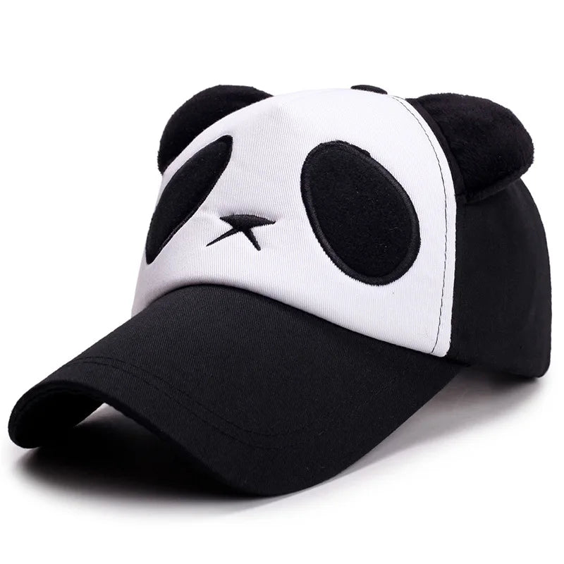 Søde sommer-baseballkasketter med panda-motiv til mænd og kvinder – bomulds-hiphop-snapback-kasketter med solbeskyttelse til drenge og piger – udendørs gorras – dropshipping