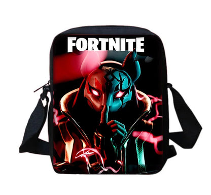 Trendige bedruckte Schulter-Umhängetasche für Jungen und Mädchen, Kinderdesign-F-FortniteS, lässige Handtasche für Herren und Damen, Handy- und Einkaufstasche