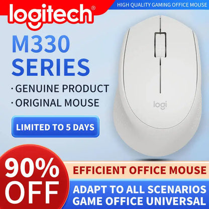 Logitech M330 Professionelle Büromaus, kompakt, leise, leicht zu transportieren, angenehm in der Handhabung und speziell entwickelt1