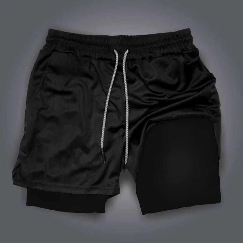 Dragon Ball GOKU Anime Peripheral Printing Double-layer Shorts 2025 American Sports Summer Men's Loose Breathable Pants